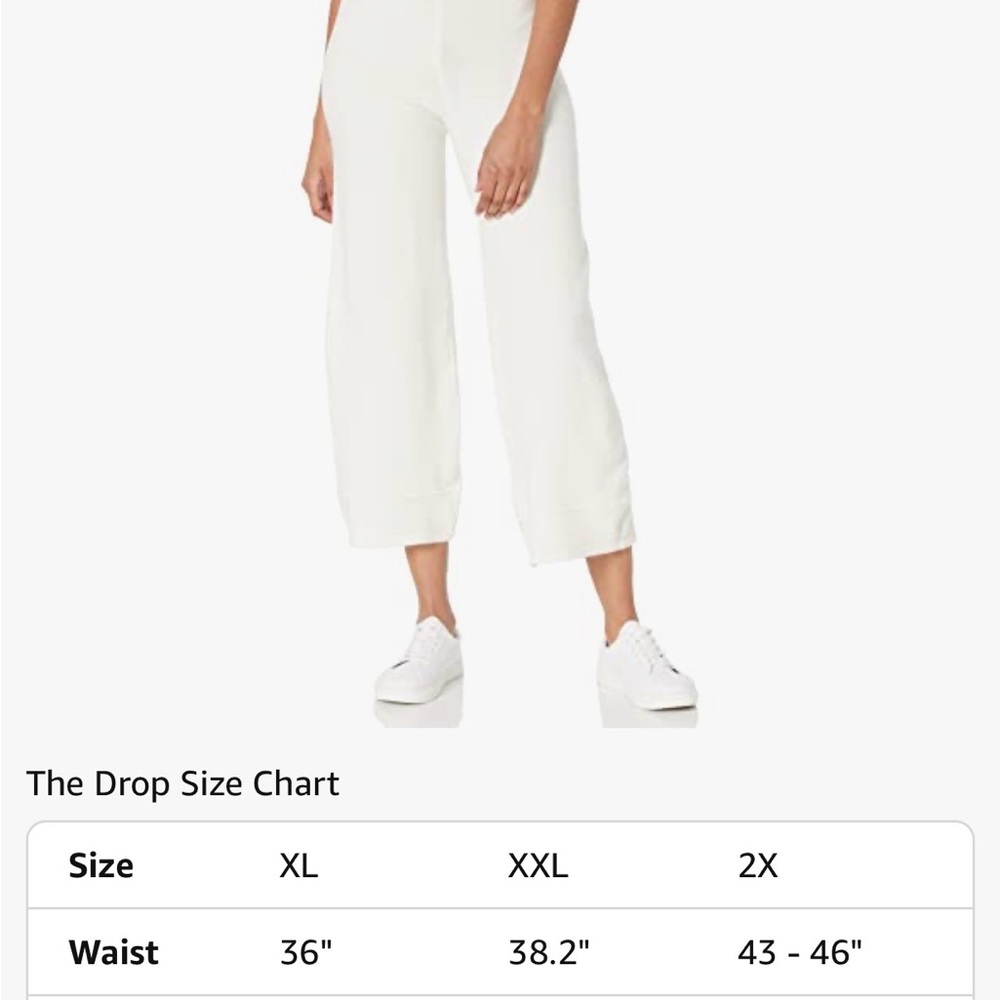 The Drop Cropped Wide-Leg Knit Pants - Cream - Picture 3 of 3